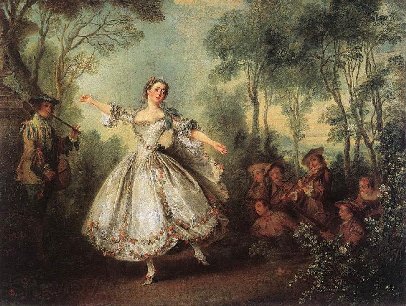 LANCRET, Nicolas Mademoiselle de Camargo Dancing g France oil painting art